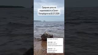 Средние цены на недвижимость в Санкт-Петербурге на 16.07.2024 #юристпонедвижимости #квартирыспб