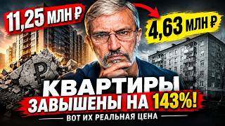 КВАРТИРЫ ЗАВЫШЕНЫ НА 143%! Вот сколько они должны стоить на самом деле