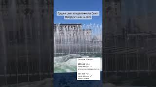 Средние цены на недвижимость в Санкт-Петербурге на 12.07.2024 #юристпонедвижимости #квартирыспб