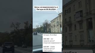 Цены на недвижимость в Питере на 09.10.2024 #юристпонедвижимости #квартира #недвижимость #квартирысп