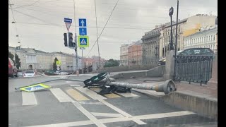 Санкт-Петербург: очередной шторм растерзал город / The storm hit in St. Petersburg. 13 сентября 2020