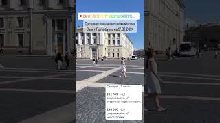 Средние цены на недвижимость в Санкт-Петербурге на 17.07.2024 #юристпонедвижимости #квартирыспб