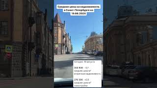 Цены на недвижимость в Санкт-Петербурге на 19.08.2024 #юристпонедвижимости #квартира #квартирыспб